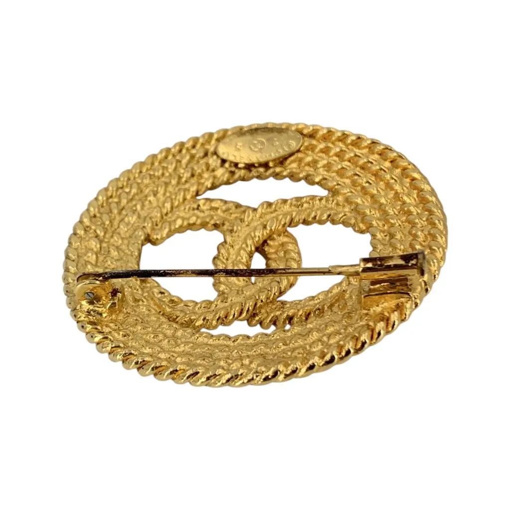 Chanel Brooch Gold Good - Box View