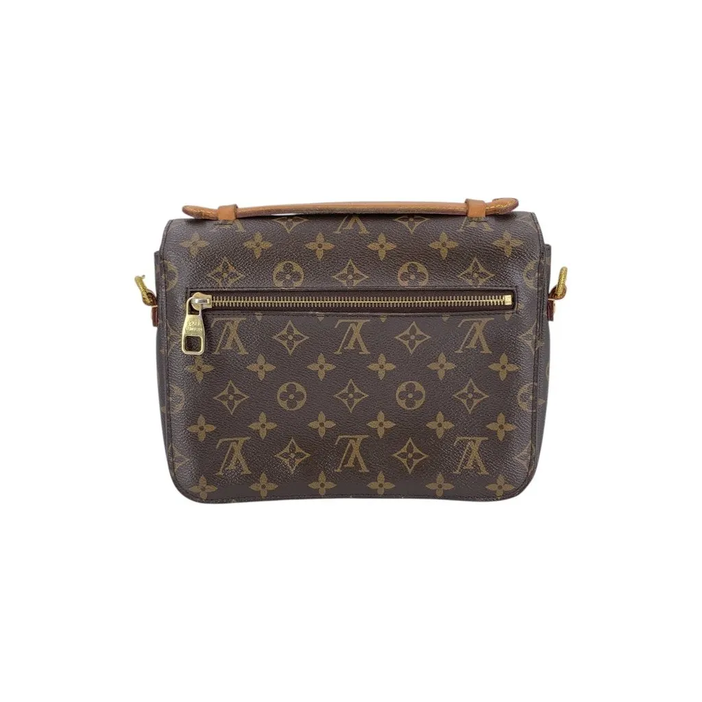 Louis Vuitton Shoulder Bag Metis Brown Canvas Good - Inside View