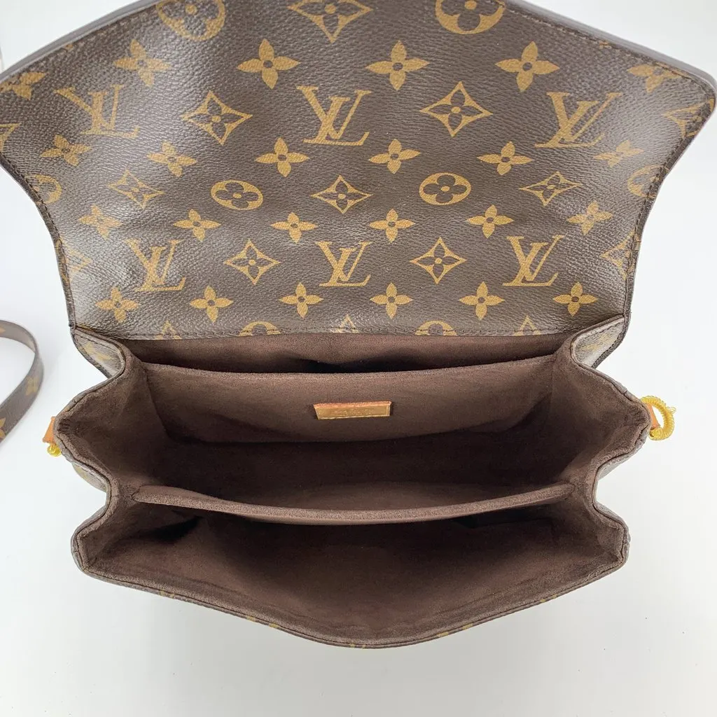 Louis Vuitton Shoulder Bag Metis Brown Canvas Good - Box View