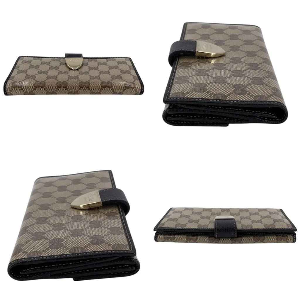 Gucci Wallet Brown Canvas Good - Inside View