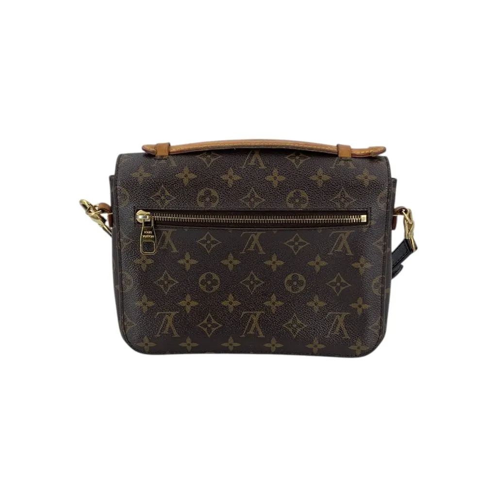Louis Vuitton Shoulder Bag Metis Brown Canvas Good - Inside View