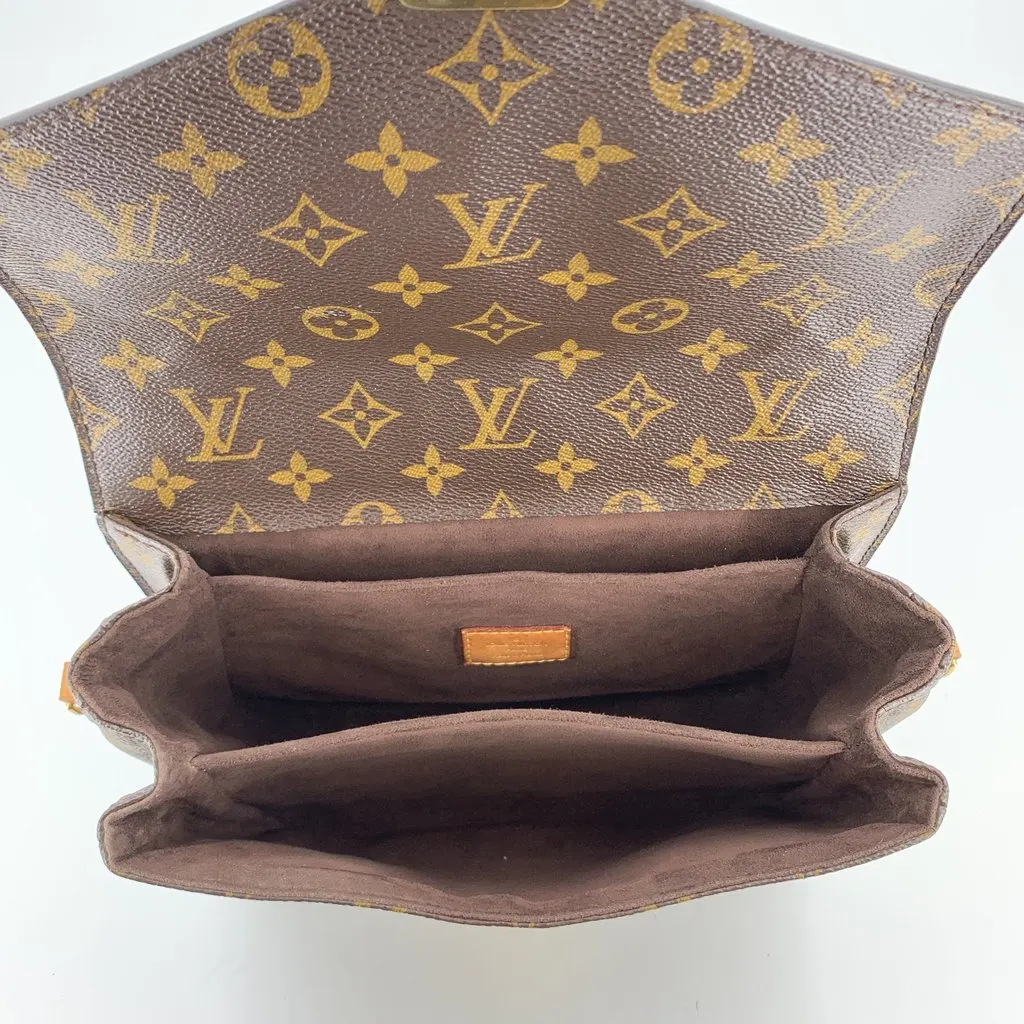 Louis Vuitton Shoulder Bag Metis Brown Canvas Good - Box View