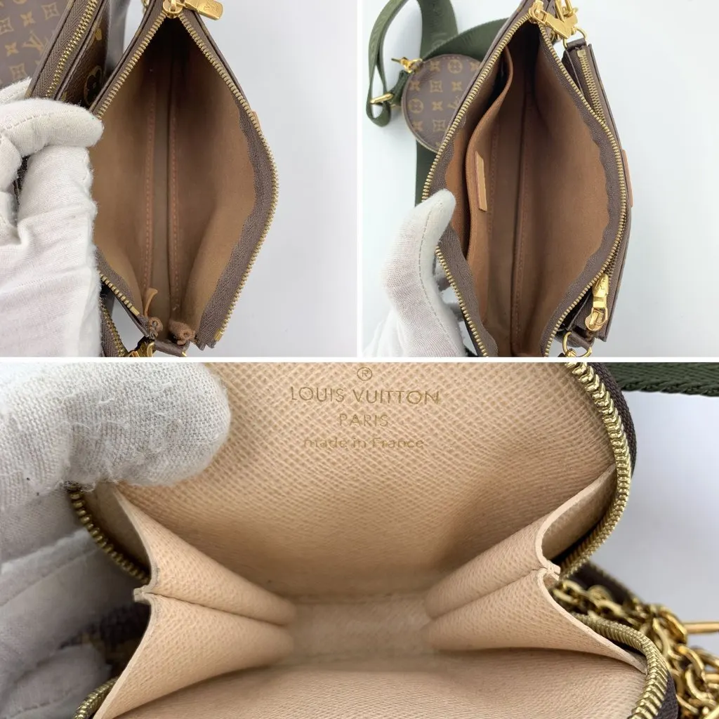 Louis Vuitton Crossbody Bag Multi Pochette Accessoires Green Canvas Good - Box View