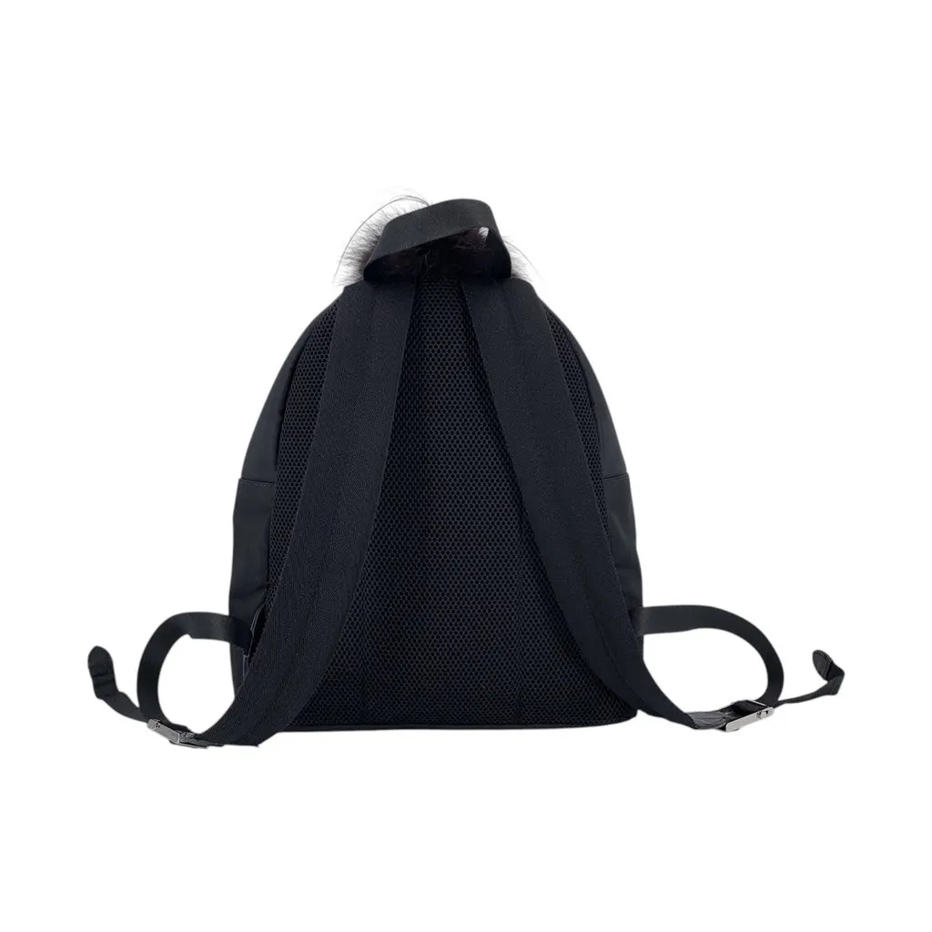 Fendi Backpack Monster Black Polyamide Good - Inside View