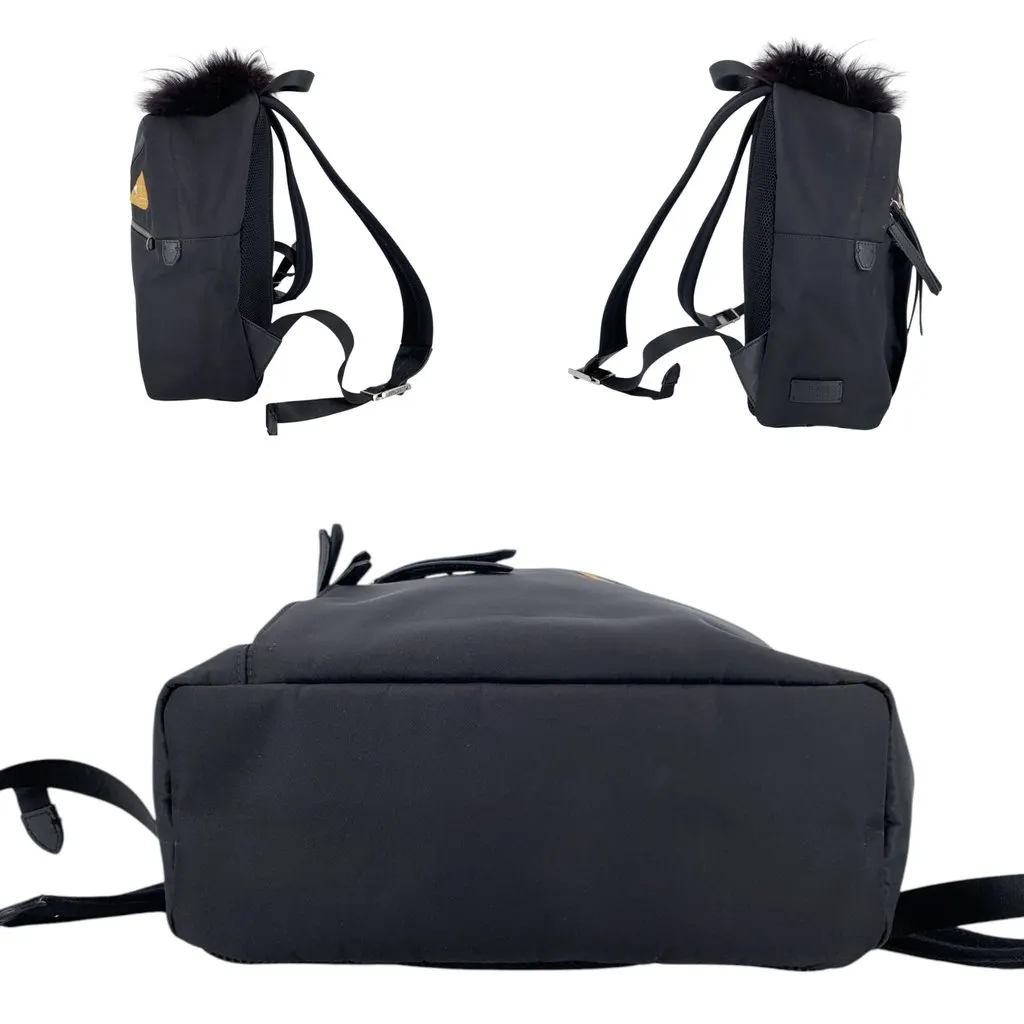 Fendi Backpack Monster Black Polyamide Good - Model View