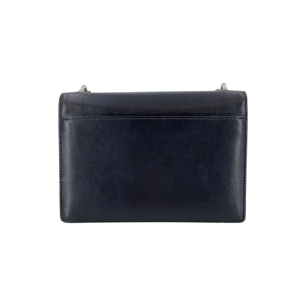 Saint Laurent Shoulder Bag Sunset Black Leather Good - Inside View