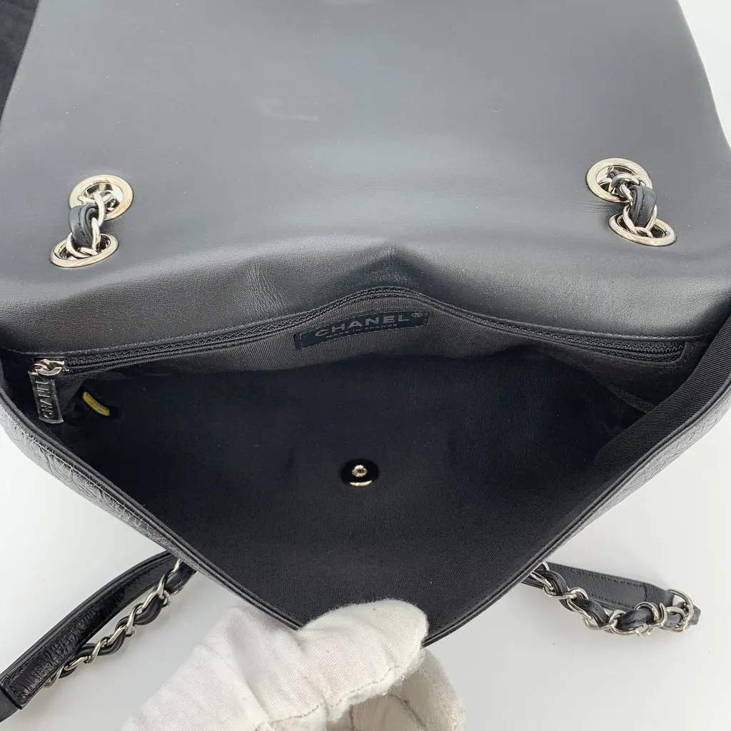 Chanel Shoulder Bag Bi-quilted Black Leather Good - Box View