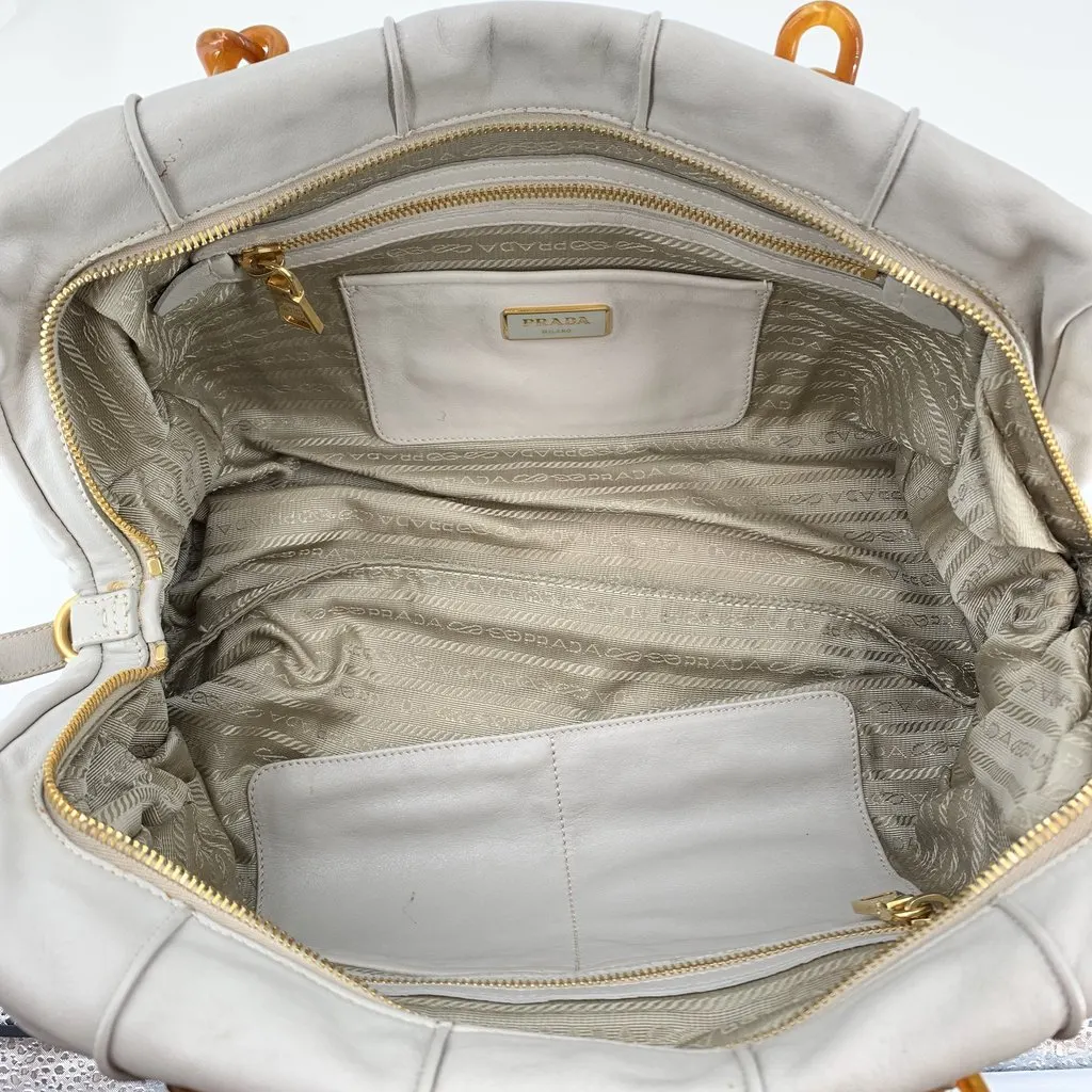 Prada Shoulder Bag BL0789 White Leather Good - Box View