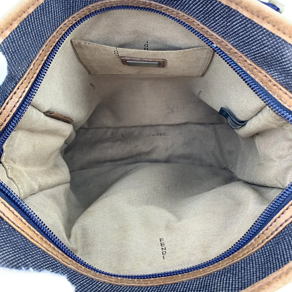 Fendi Crossbody Bag Messenger Brown Denim Good - Box View