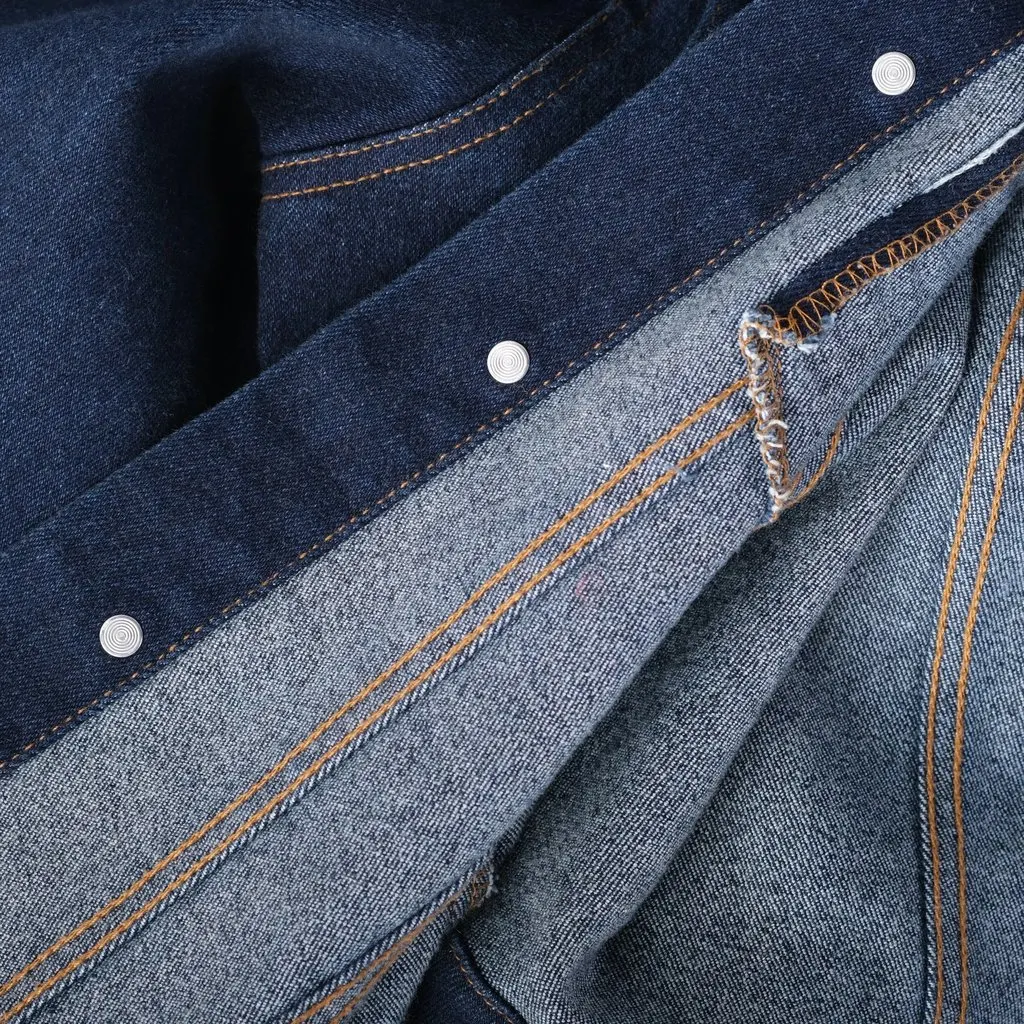Roberto Cavalli Dark Wash Denim Crystal Logo Jacket - '00s Black Denim Good - Box View