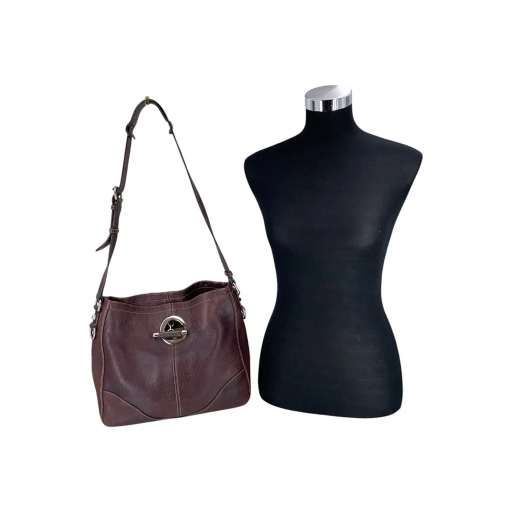 Gucci Shoulder Bag Charlotte Burgundy Leather Good - Back View