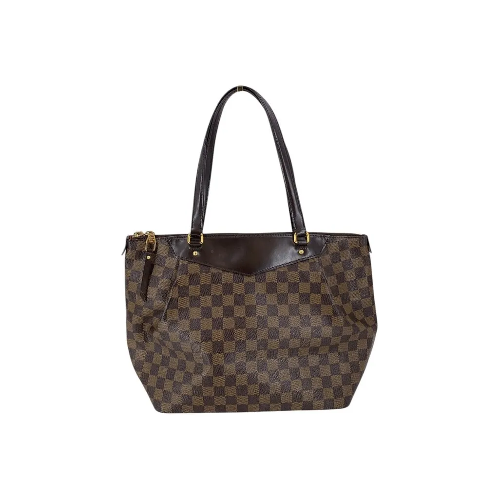 Louis Vuitton Tote Bag Westminster Brown Canvas Good - Inside View