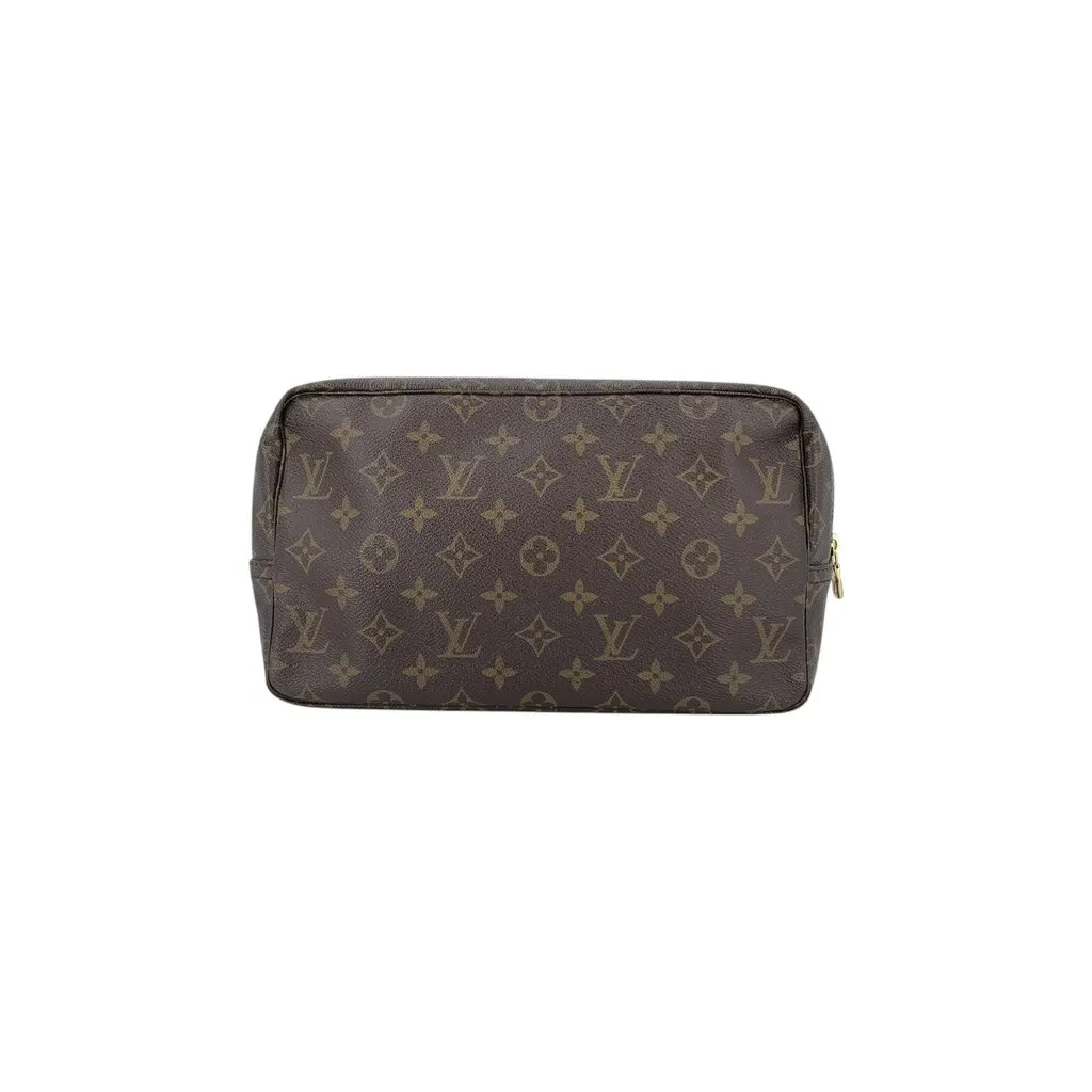 Louis Vuitton Clutch Bag Vintage Trousse de Toilette Brown Canvas Good - Inside View