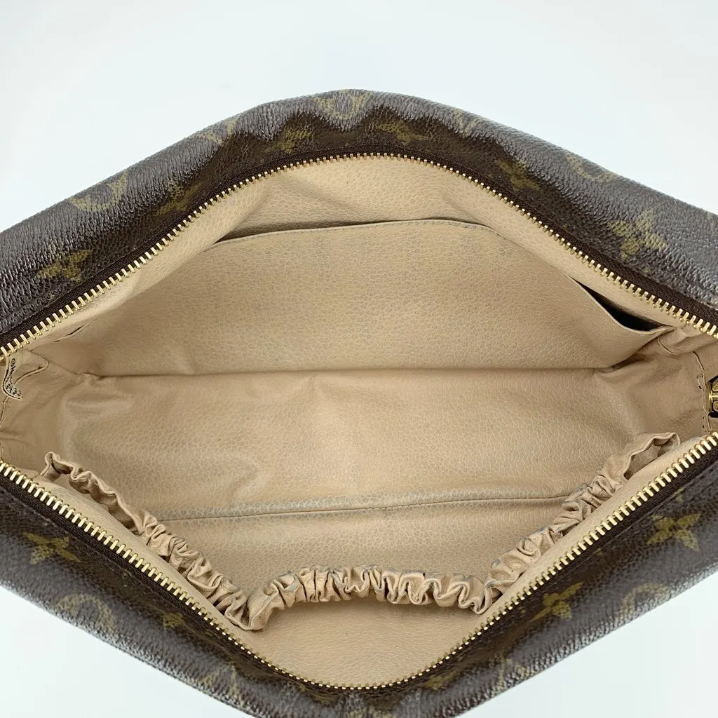Louis Vuitton Clutch Bag Vintage Trousse de Toilette Brown Canvas Good - Box View