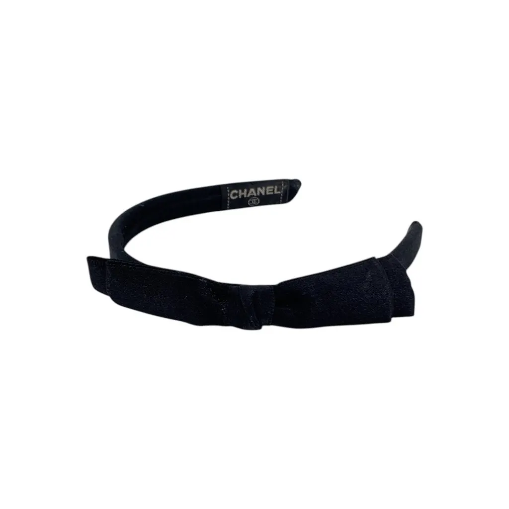 Chanel Accessory Black Satin Good - Back View