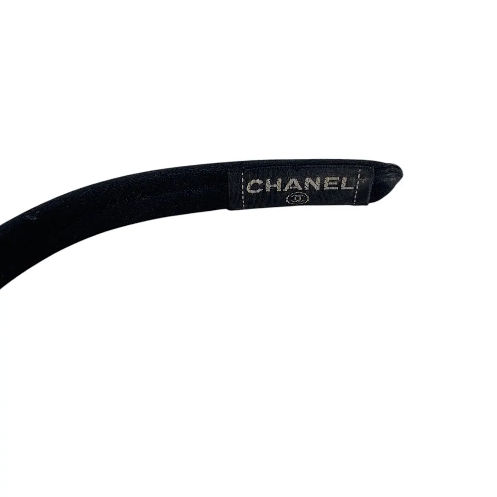 Chanel Accessory Black Satin Good - Inside View