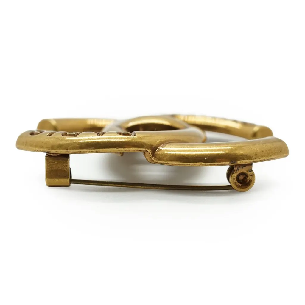 Chanel Brooch Gold Good - Box View