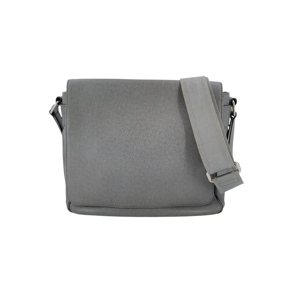 Louis Vuitton Crossbody Bag Roman Brown Leather Good - Front View