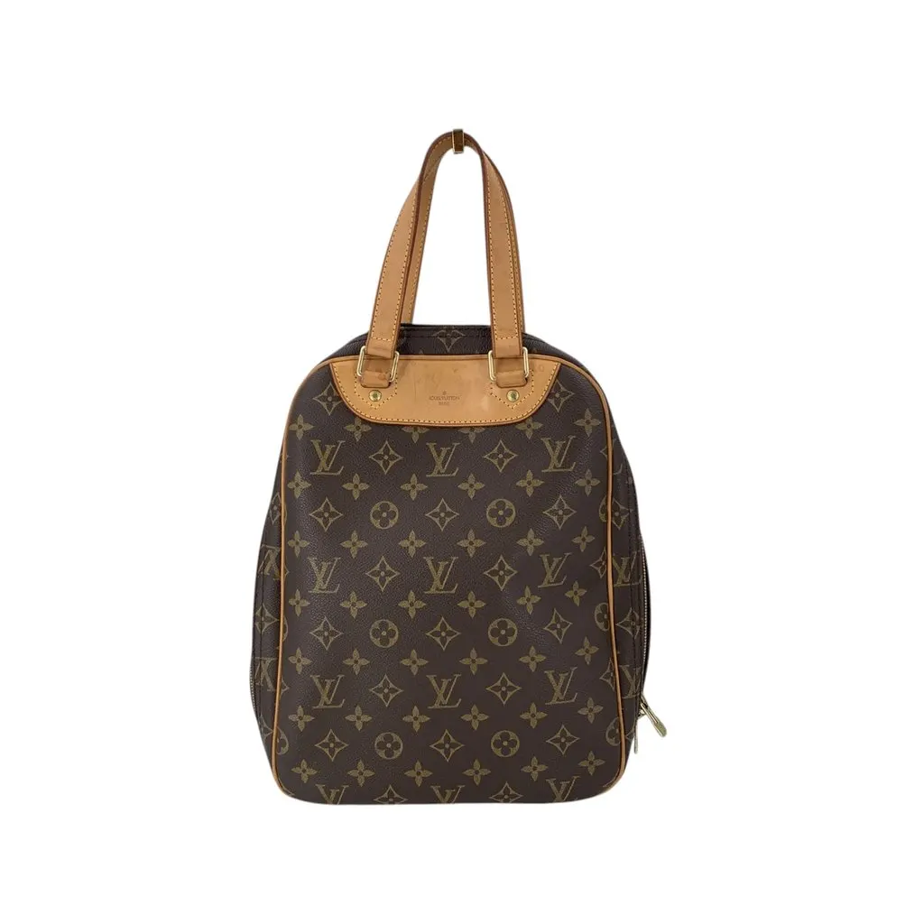 Louis Vuitton Handbag Vintage Excursion Brown Canvas Good - Front View