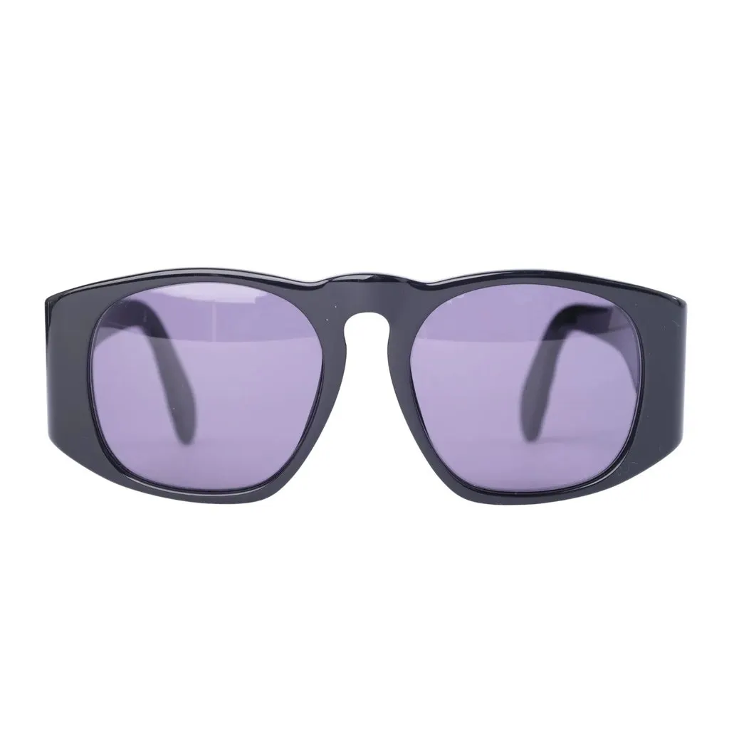 Chanel Black Quilted CC Sunglasses - '00s Black Good - Back View