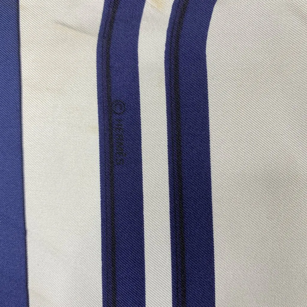 Hermès Scarf Navy Silk Good - Inside View