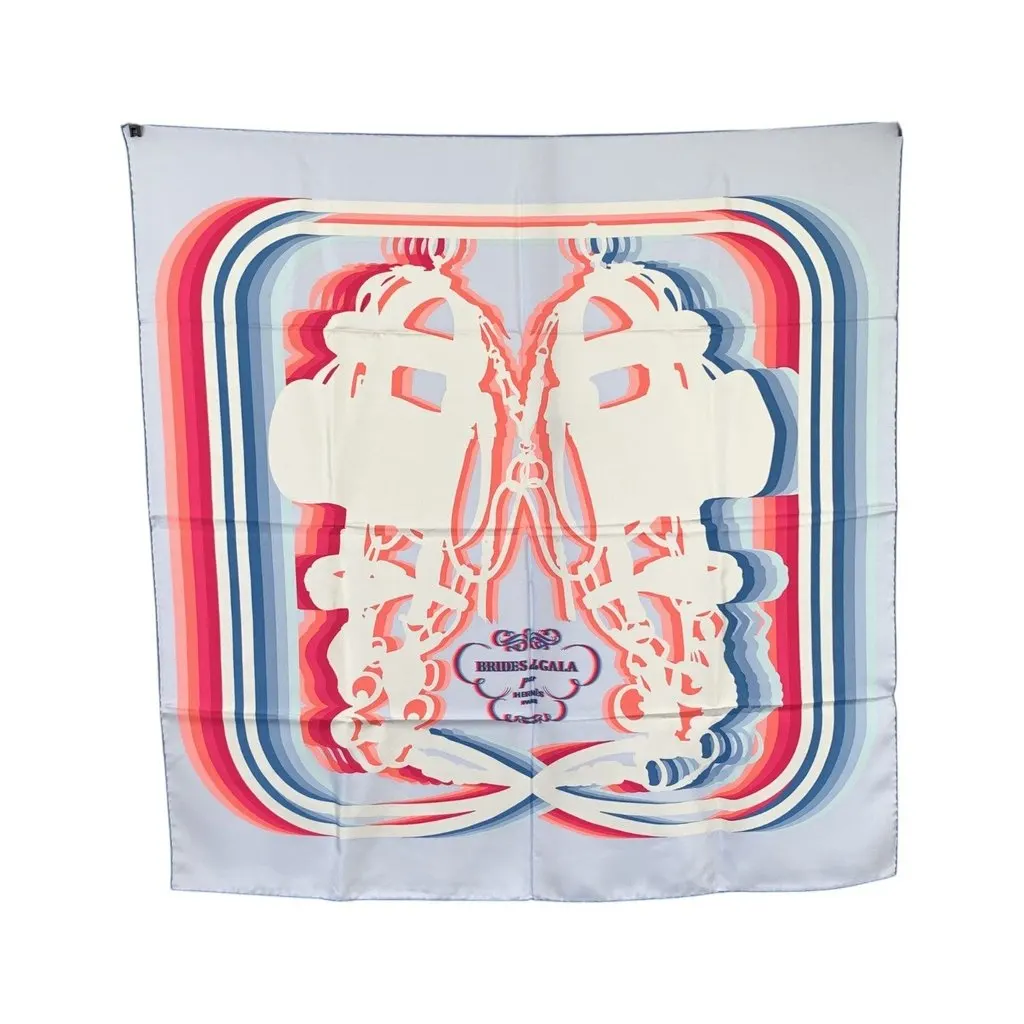Hermès Scarf Navy Silk Good - Front View