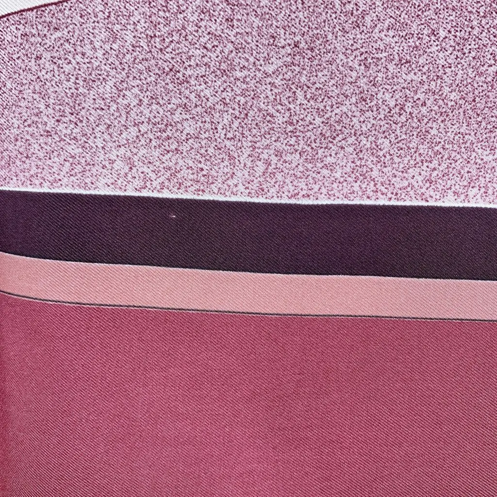 Hermès Scarf Burgundy Silk Good - Model View