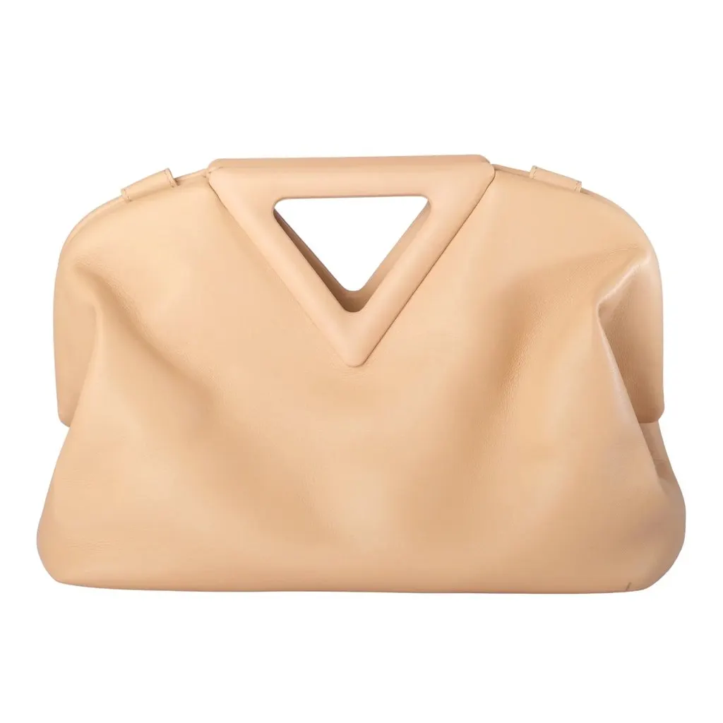 Bottega Veneta The Point Medium Almond Leather Shoulder Bag - '20s