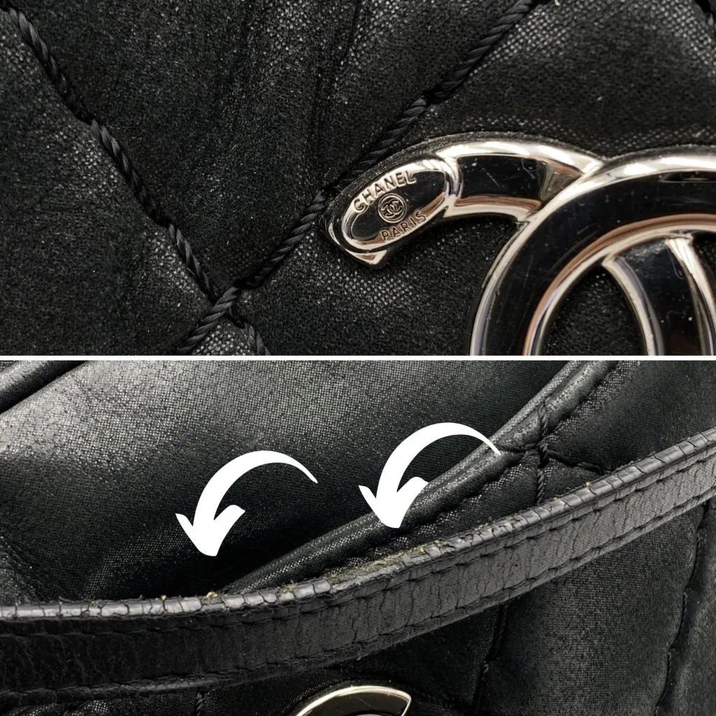 Chanel Shoulder Bag Camera Bag Black Leather Good - Box View