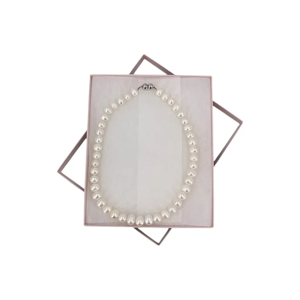 Unsigned Necklace White Lace Good - Inside View