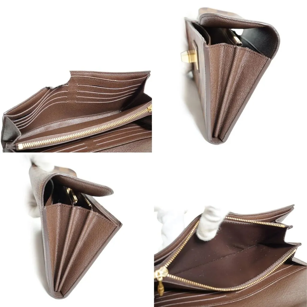 Louis Vuitton Wallet Brown Canvas Good - Box View