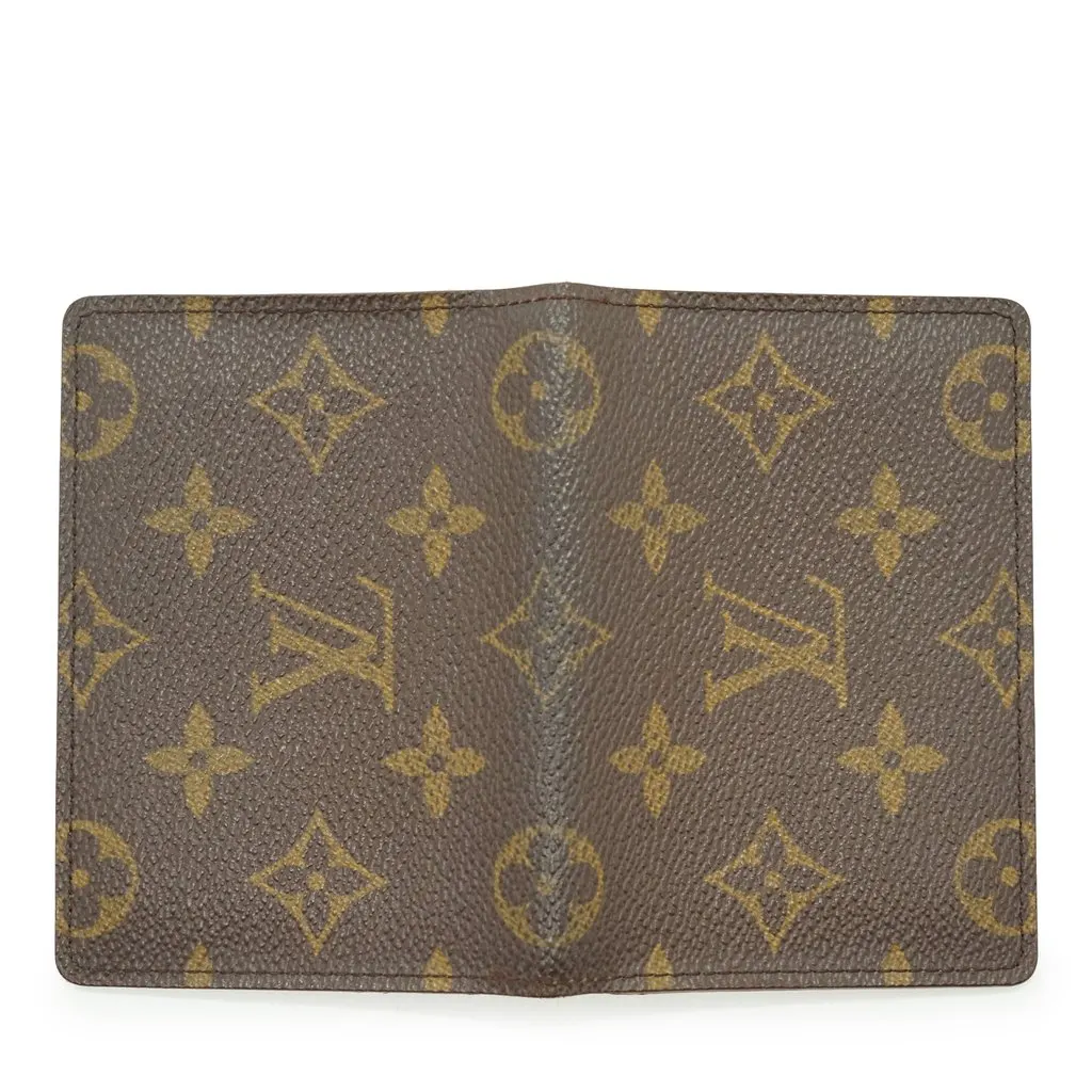Louis Vuitton Wallet Brown Canvas Good - Back View