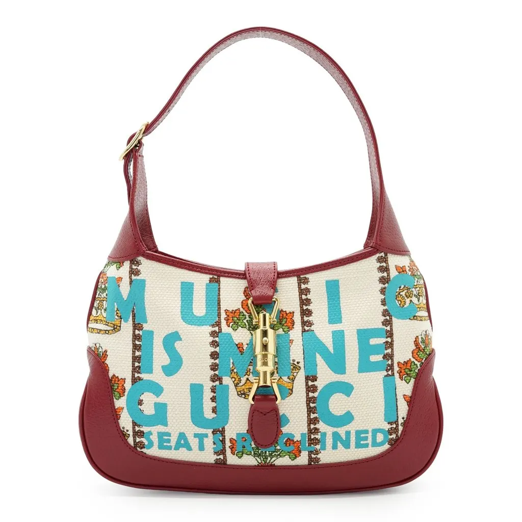 Gucci Hobos Jackie 1961 MultiColor Canvas Good - Front View