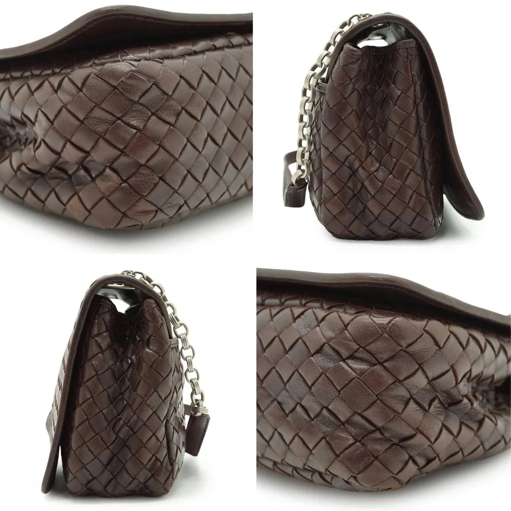 Bottega Veneta Tote Bag Vintage Intrecciato Brown Leather Good - Model View
