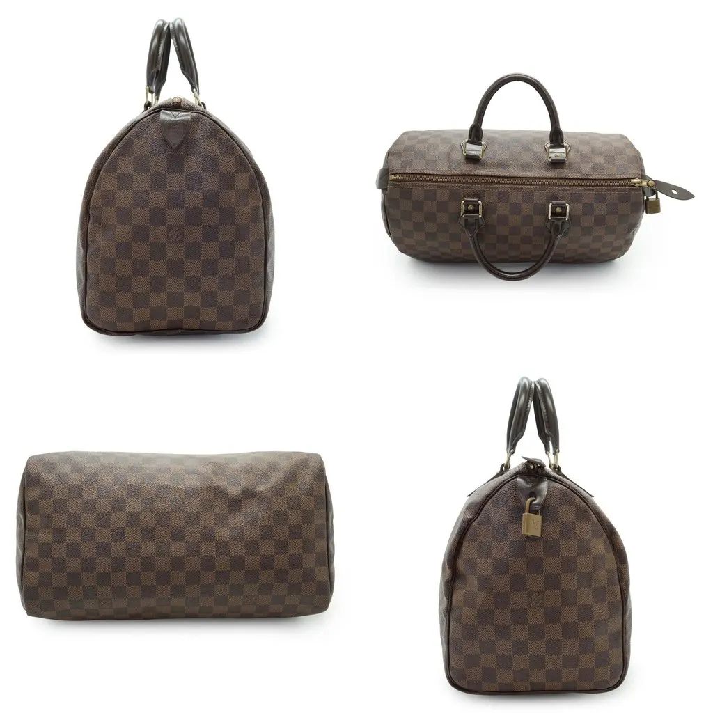 Louis Vuitton Handbag Speedy Brown Canvas Good - Inside View