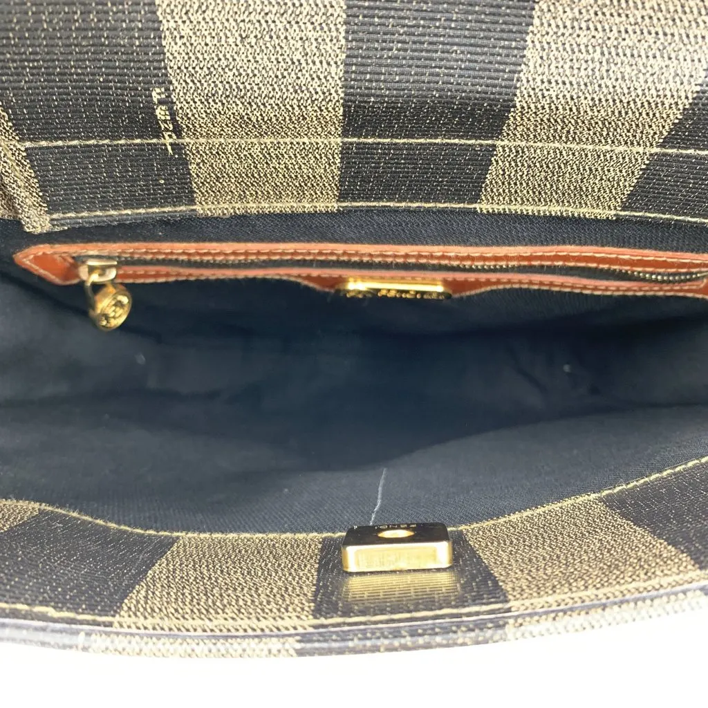 Fendi Tote Bag Vintage Pequin Tote Backpack Black Canvas Good - Box View