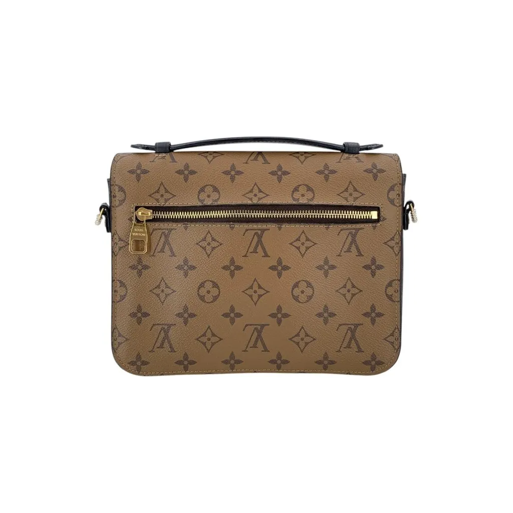 Louis Vuitton Crossbody Bag Metis Red Canvas Good - Inside View