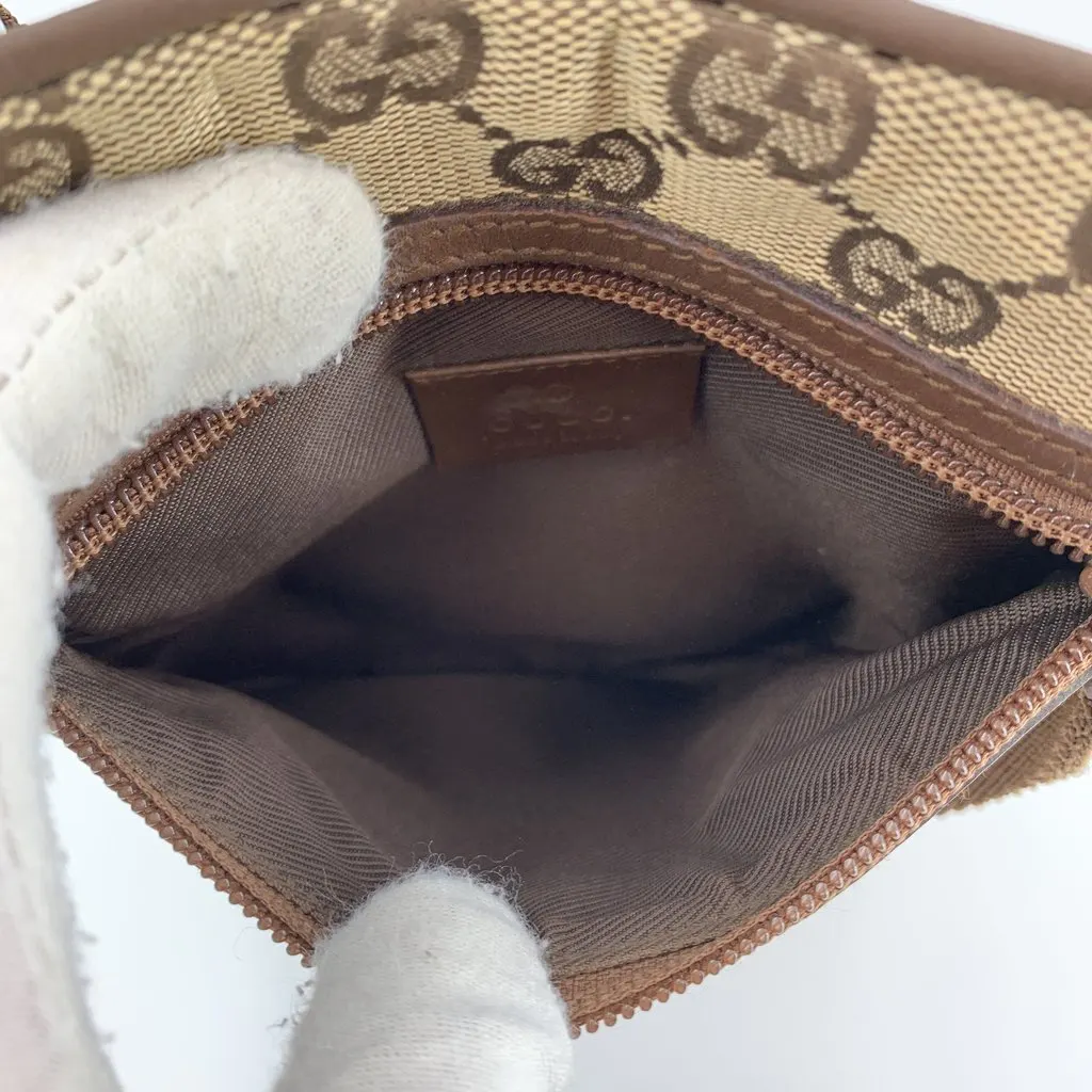 Gucci Crossbody Bag Vintage GG Canvas Messenger Brown Canvas Good - Box View