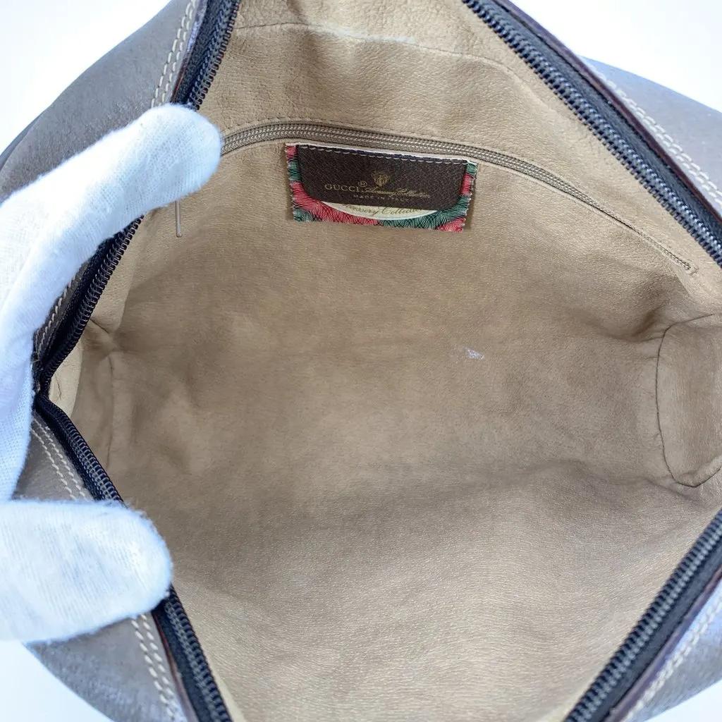Gucci Crossbody Bag Vintage Ophidia Brown Canvas Good - Box View