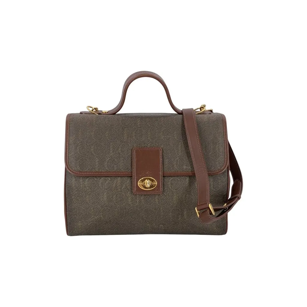 Gucci Handbag Vintage Jacquard Logo