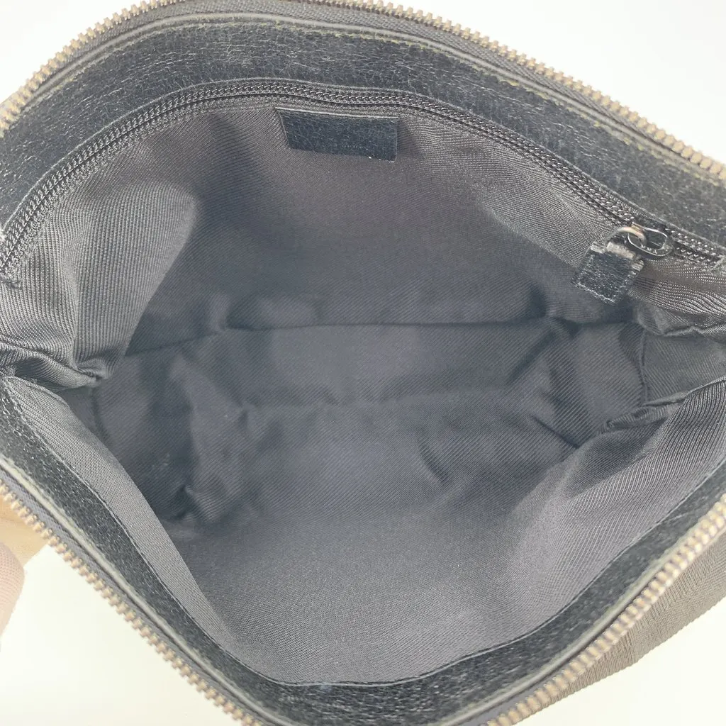 Gucci Shoulder Bag Vintage Monogram Black Canvas Good - Box View
