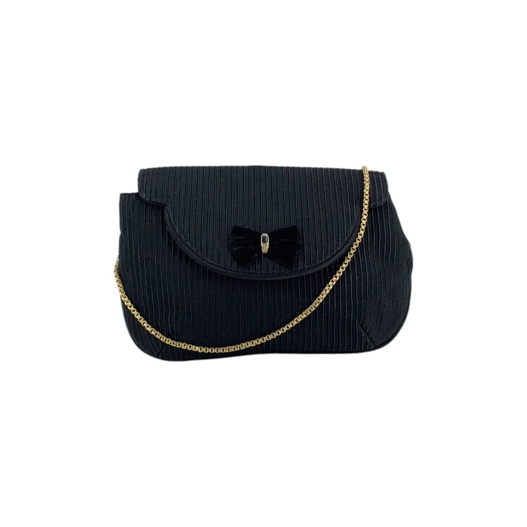 Gucci Shoulder Bag Vintage Ribbed Fabric Evening