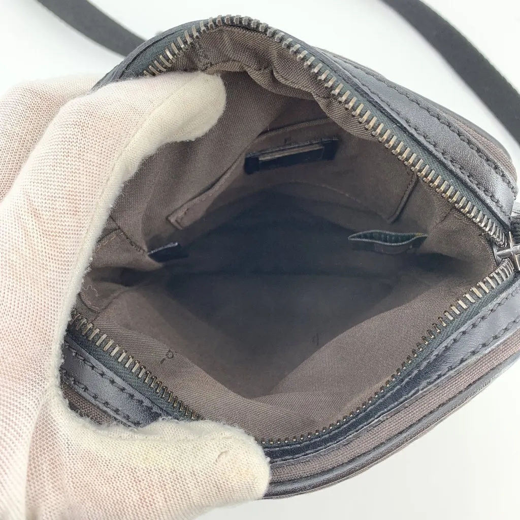 Fendi Crossbody Bag Black Zucchino Crossbody Black Canvas Good - Box View