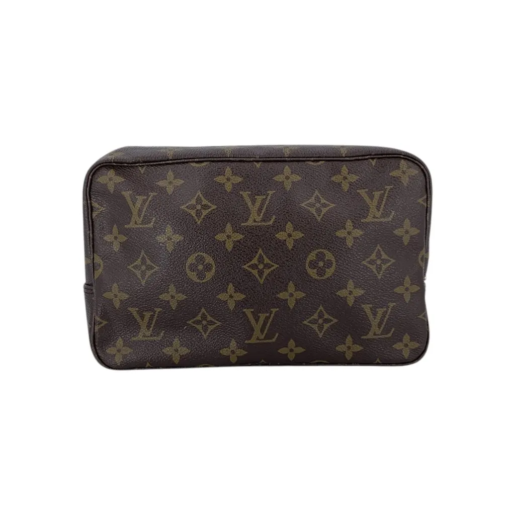 Louis Vuitton Clutch Bag Vintage Trousse de Toilette Brown Canvas Good - Inside View
