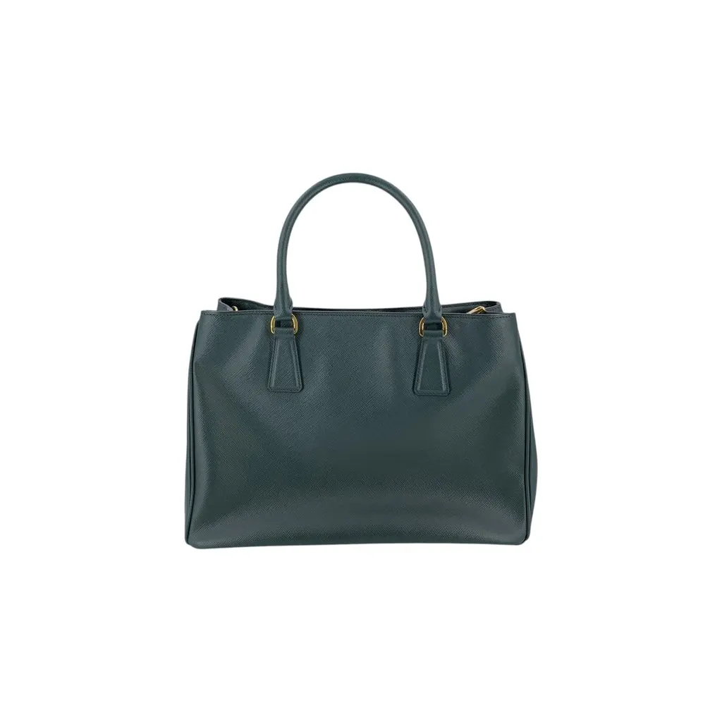 Prada Handbag saffiano Green Leather Good - Inside View