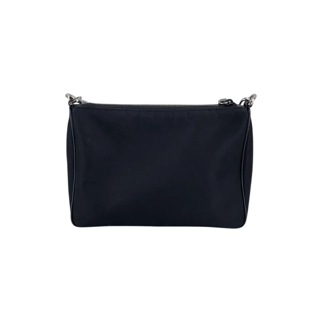 Prada Shoulder Bag Re-Nylon Black Polyamide Good - Inside View