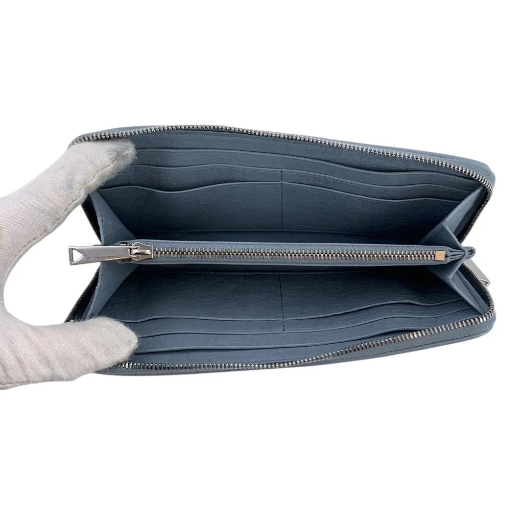Bottega Veneta Wallet Blue Leather Good - Box View