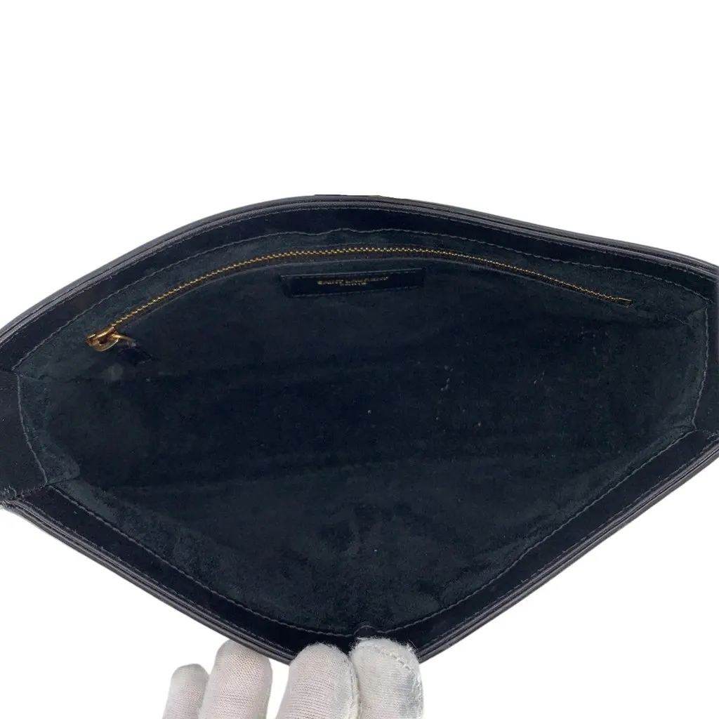 Saint Laurent Shoulder Bag Le 5 a 7 Black Leather Good - Box View