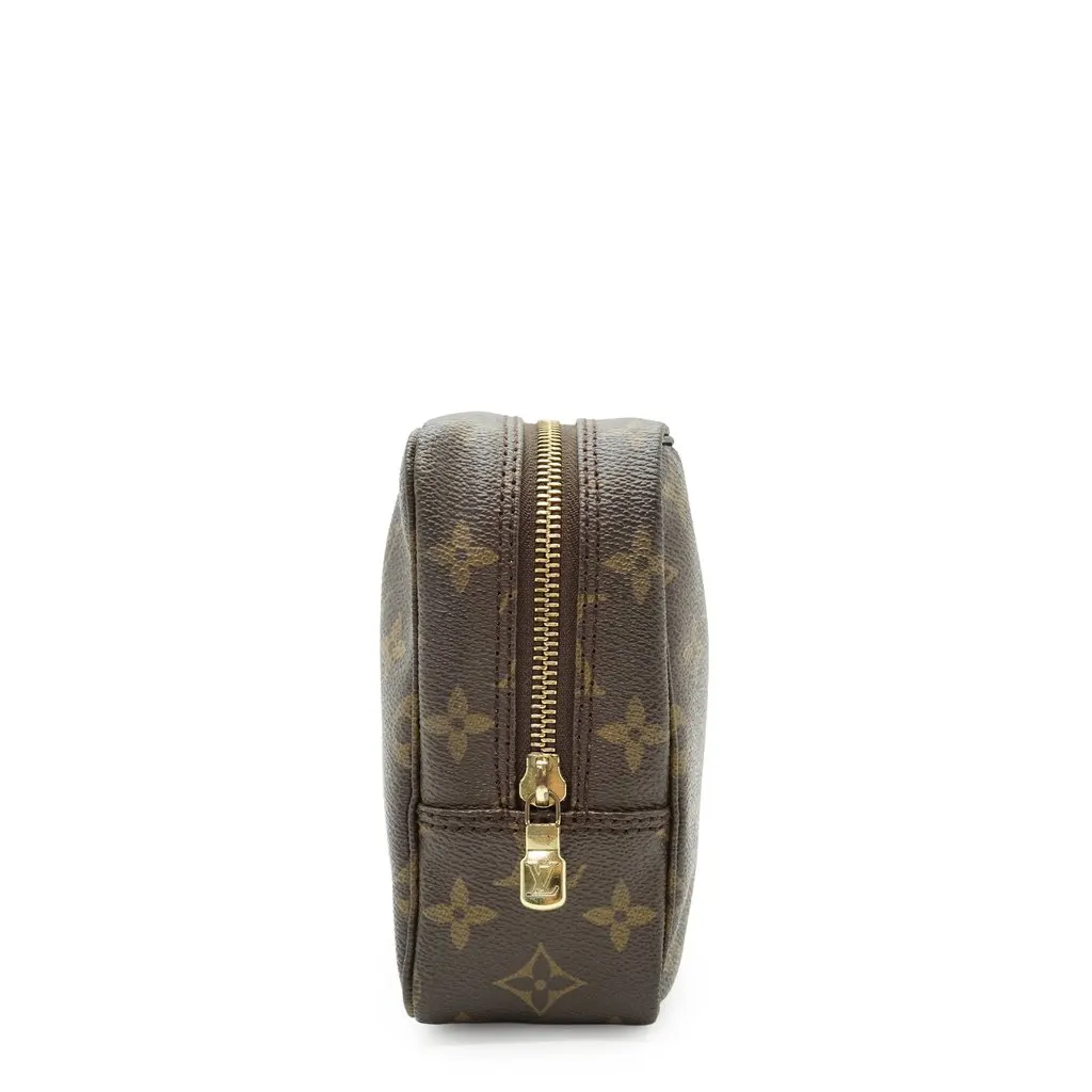 Louis Vuitton Clutch Bag Vintage Trousse de Toilette Brown Canvas Good - Inside View