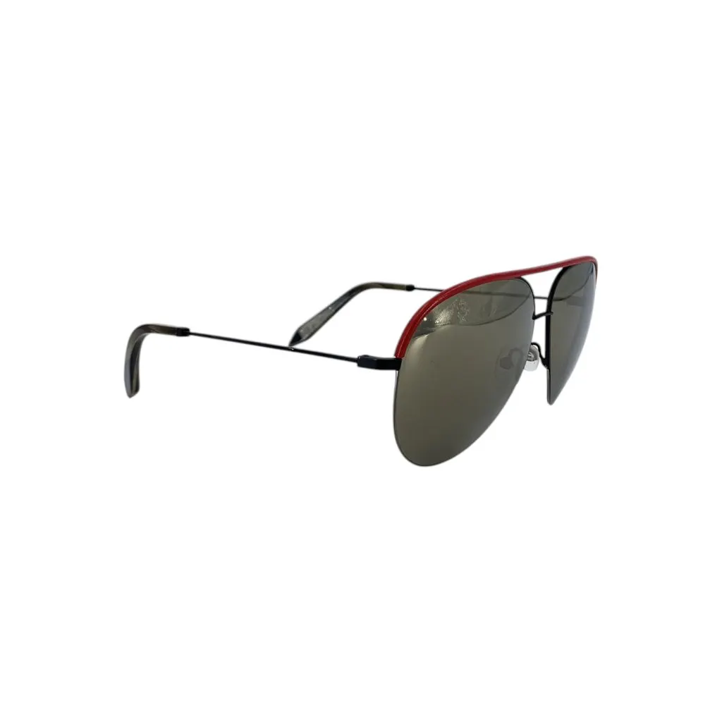 Victoria Beckham Sunglasses Black Leather Good - Inside View